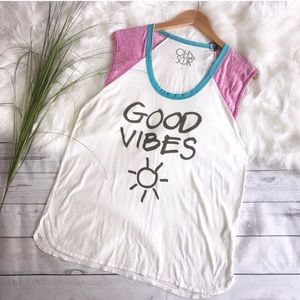 NWT Chaser Positive Vibes Tee